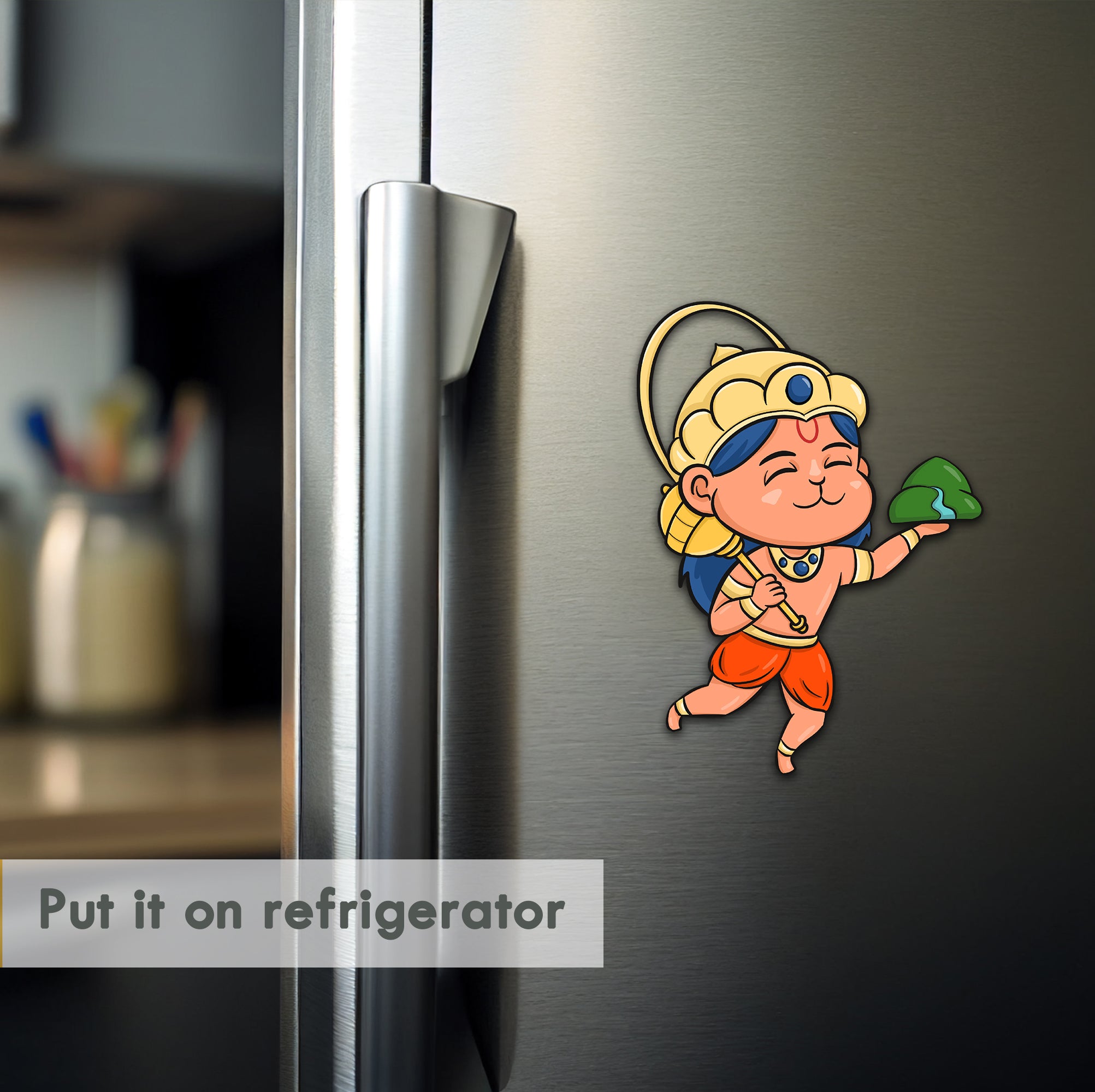 Wooden Fridge Magnet - Bal Hanuman